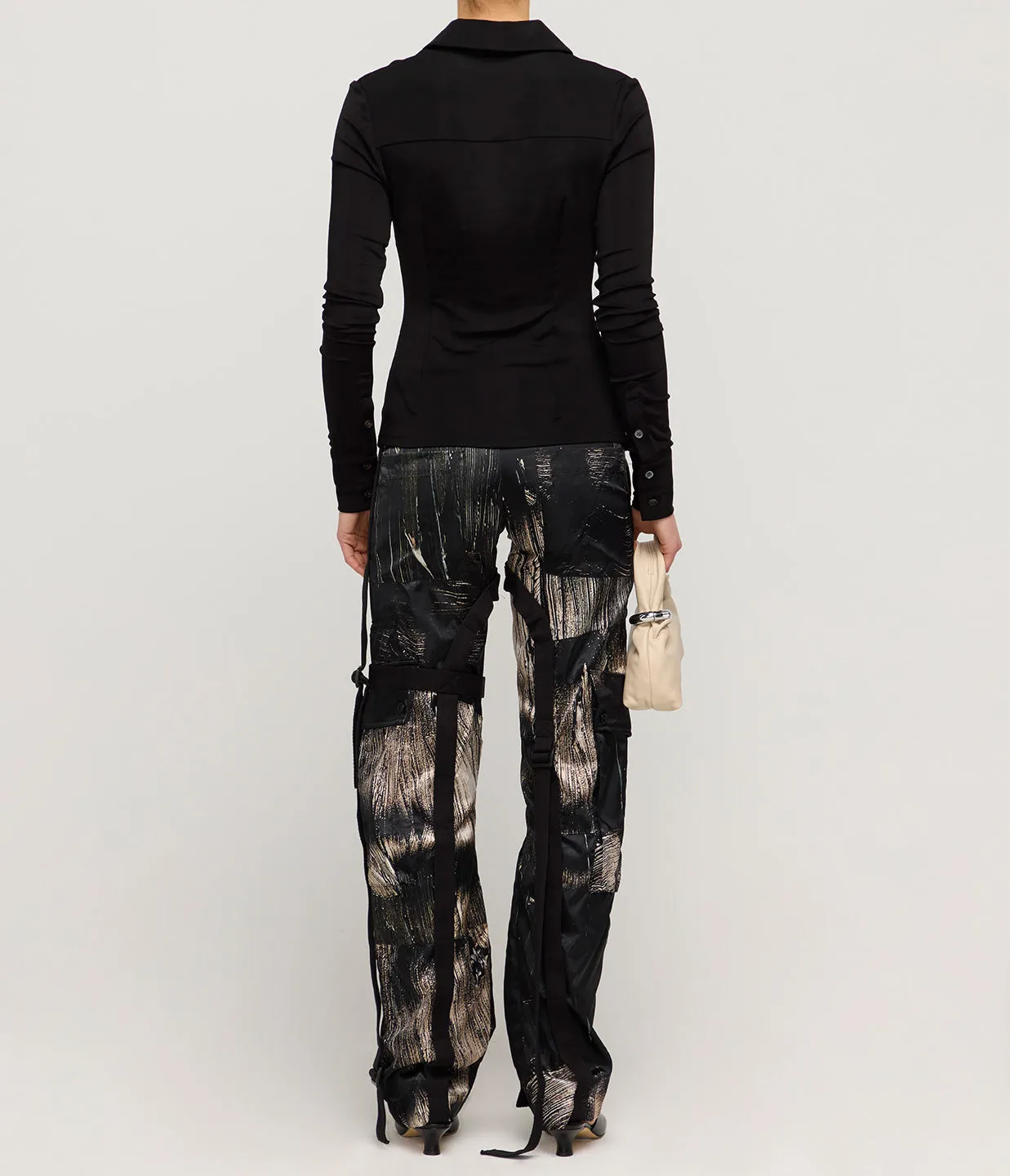 Classic Cargo Pants in Painted Black