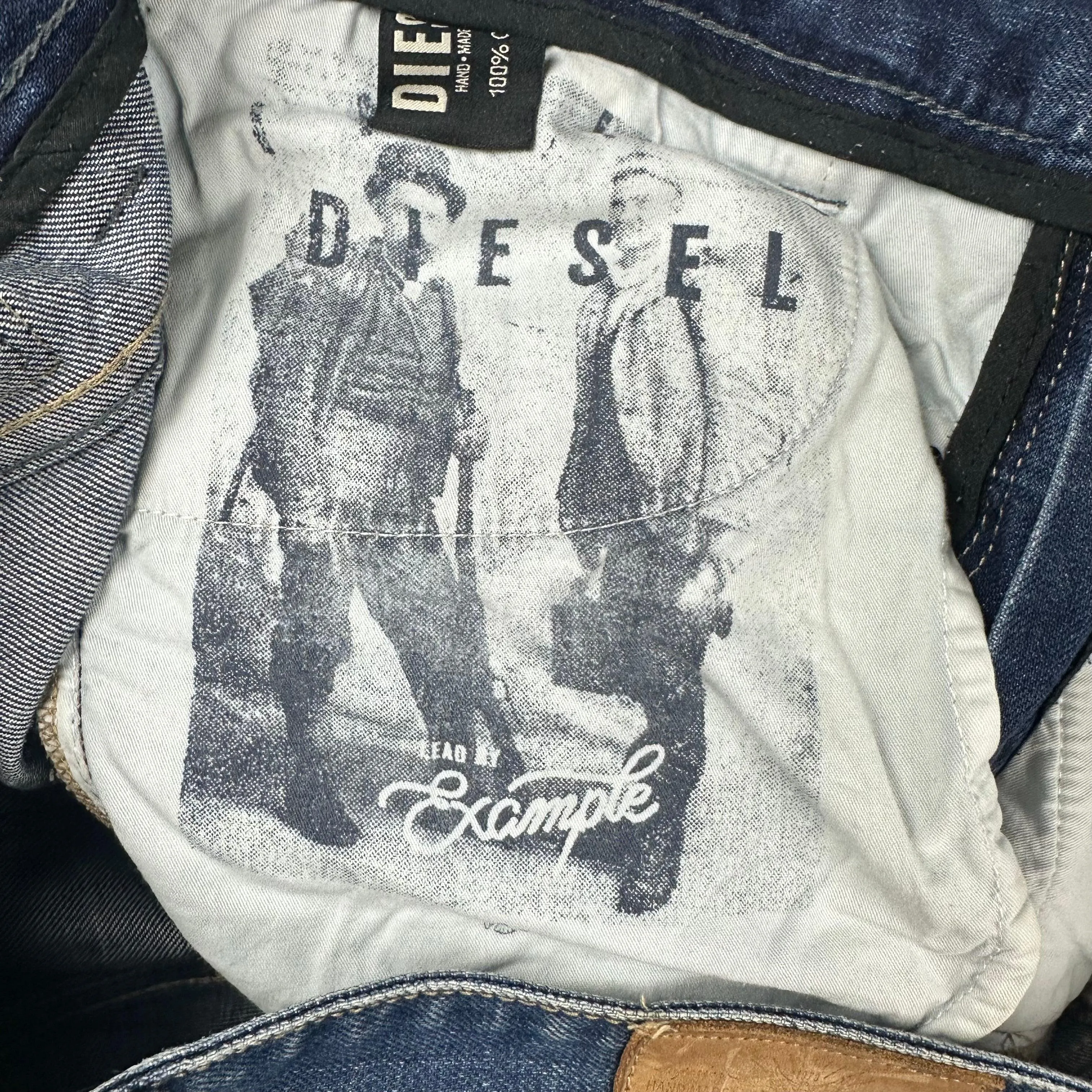 Diesel 'Relaxed Bootcut' Distressed Mens Jeans -Size 36/34