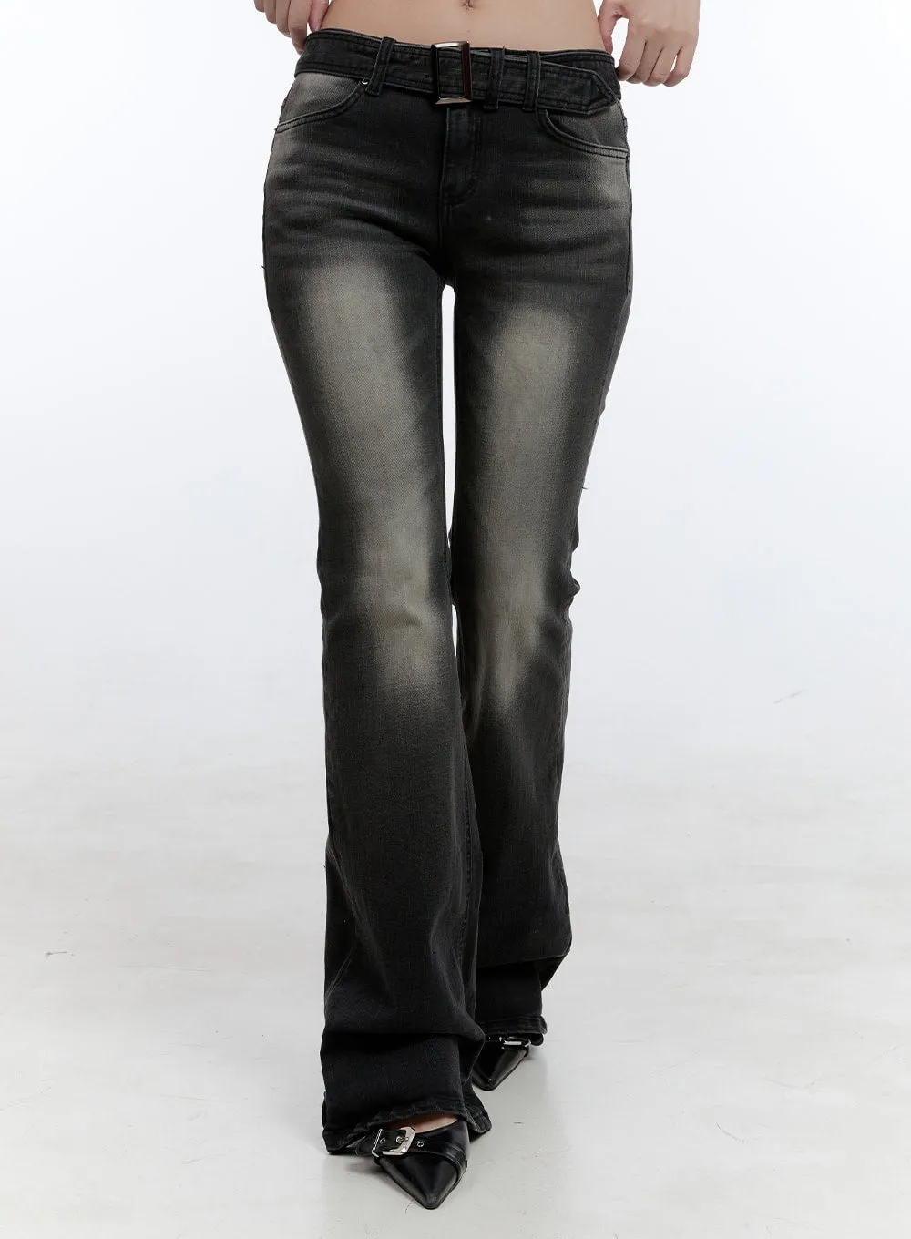 Gwen Belt Bootcut Jeans CG414