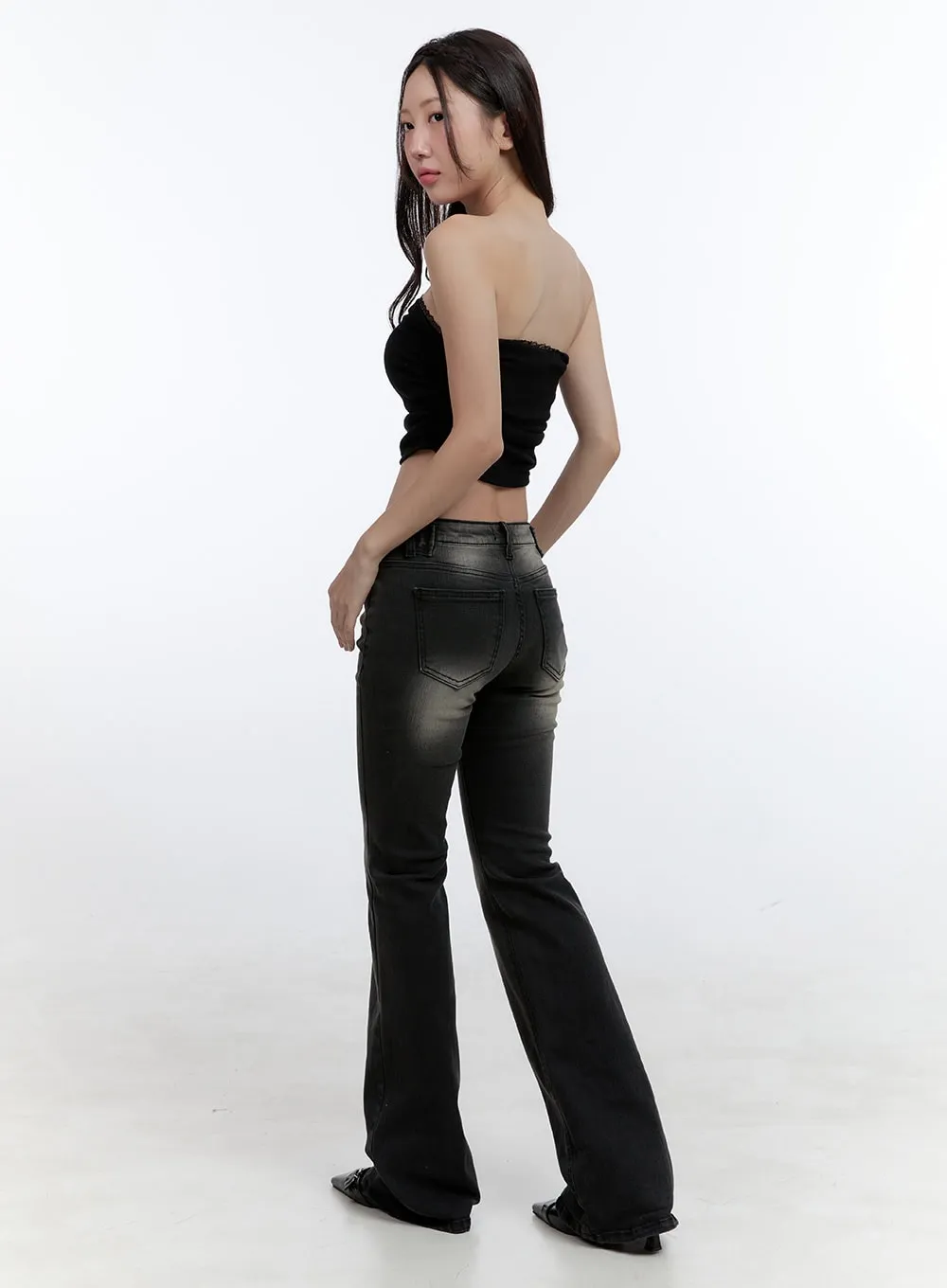 Gwen Belt Bootcut Jeans CG414