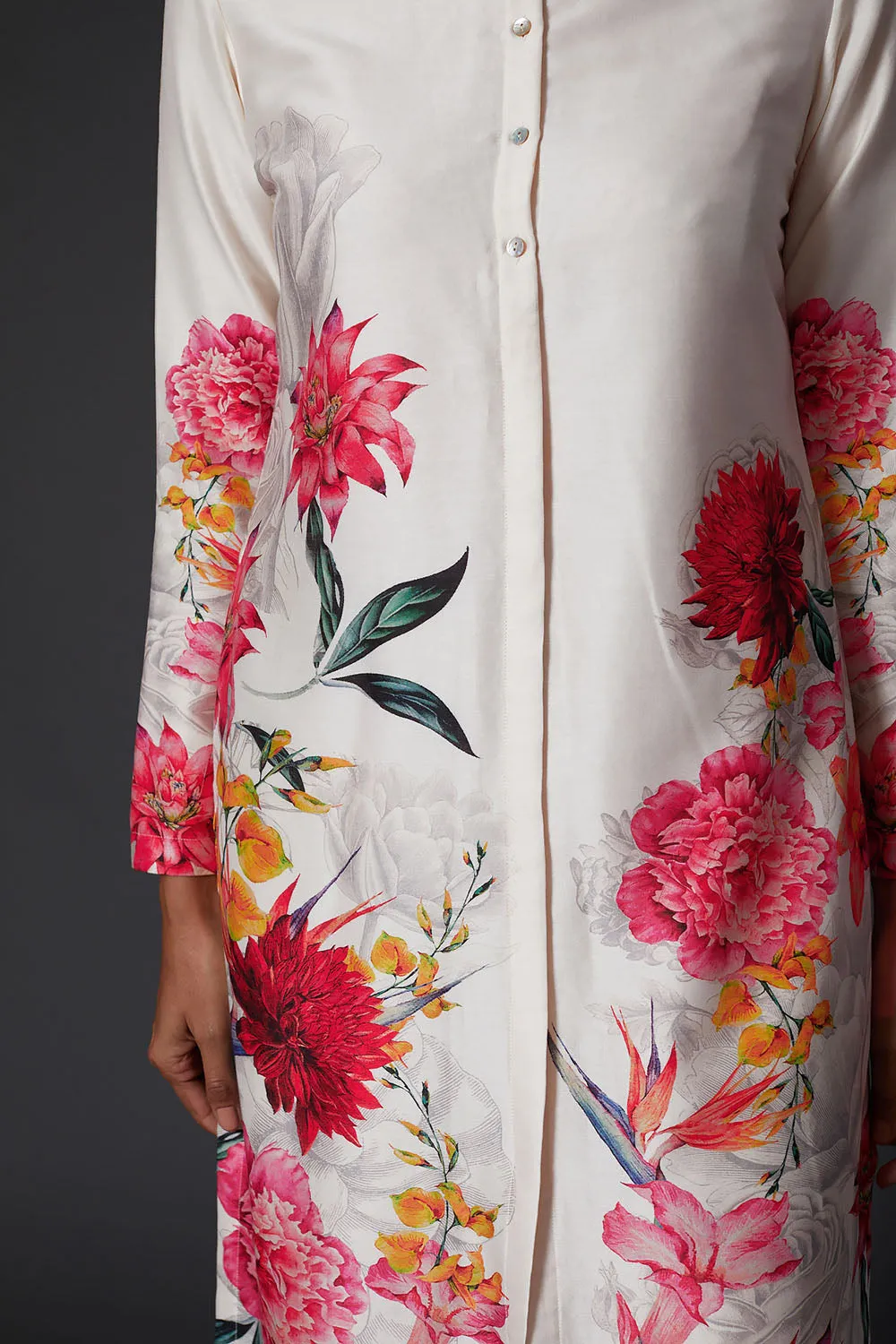 Ivory Printed Kurta Set