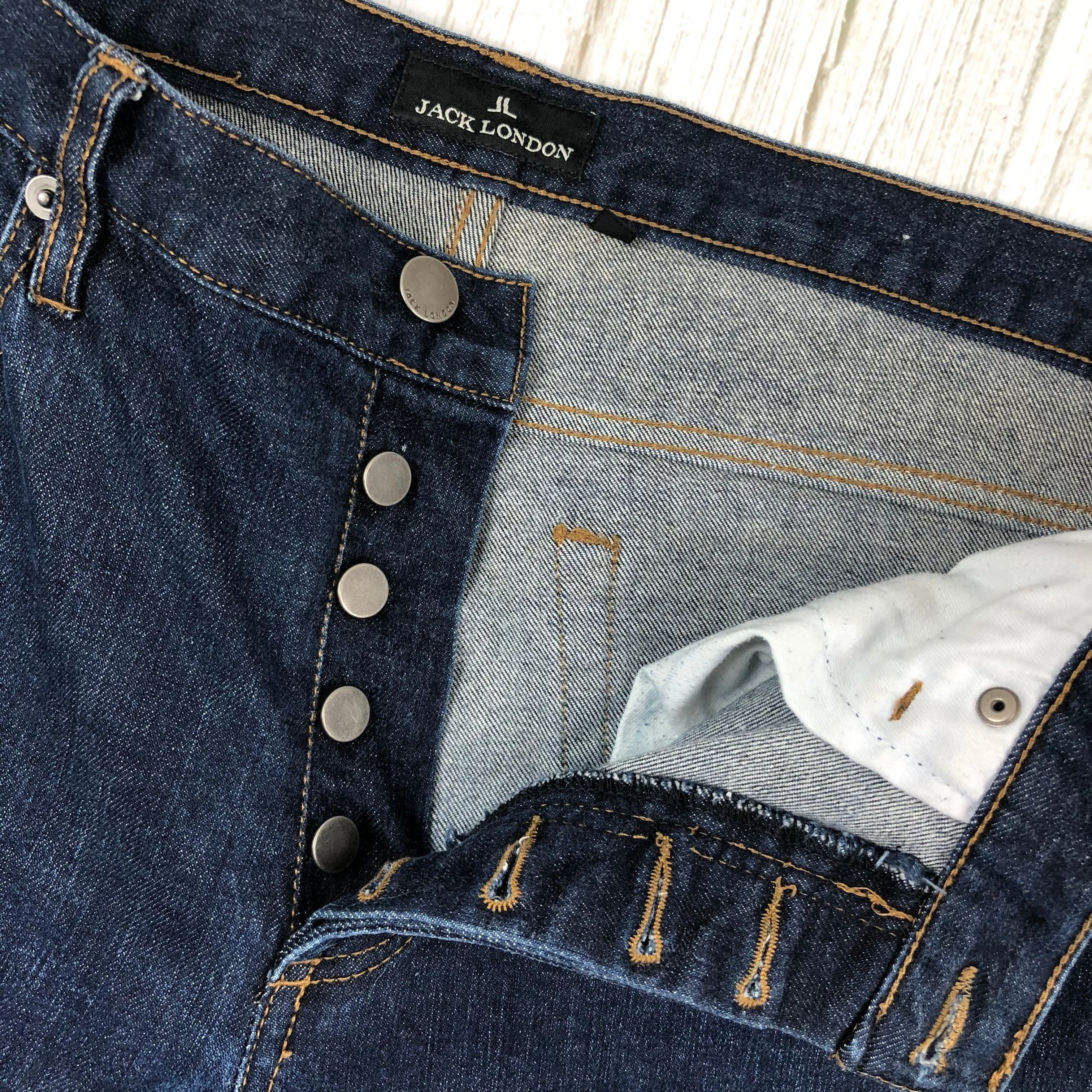 Jack London Men's Dark Wash Stretch Skinny Jeans - Size 32