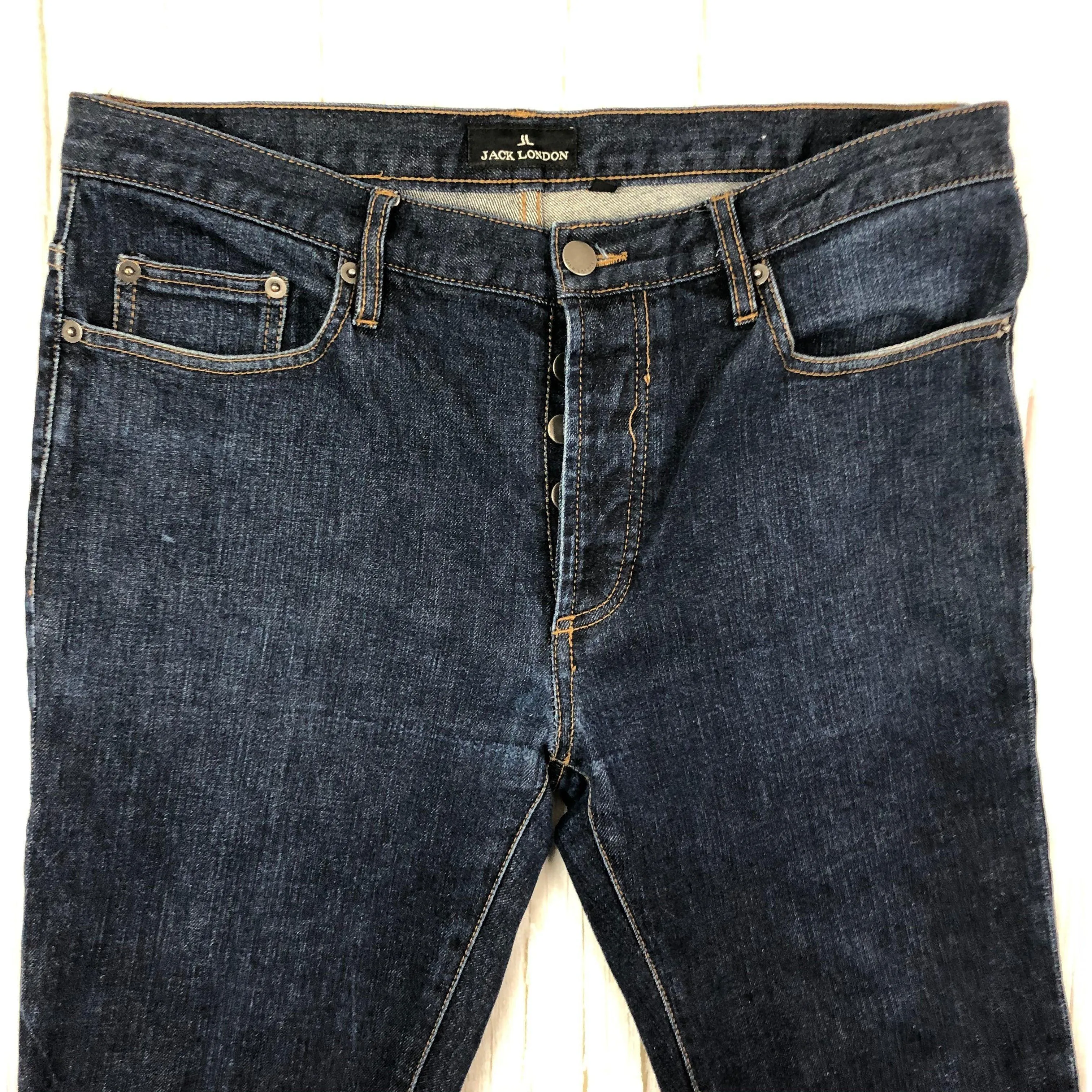 Jack London Men's Dark Wash Stretch Skinny Jeans - Size 32