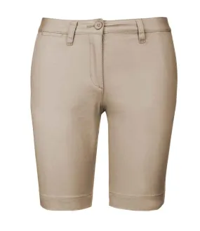 Kariban Ladies Chino Bermuda Shorts | Beige