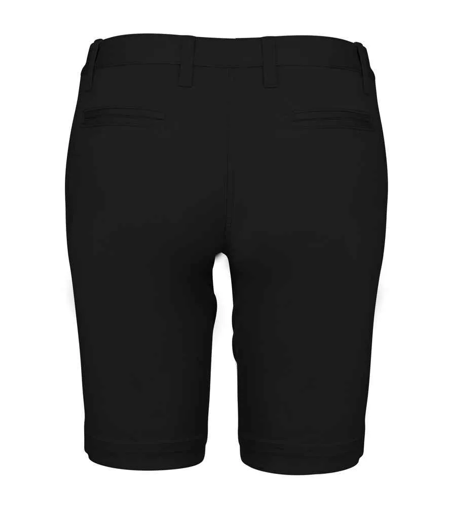 Kariban Ladies Chino Bermuda Shorts | Black