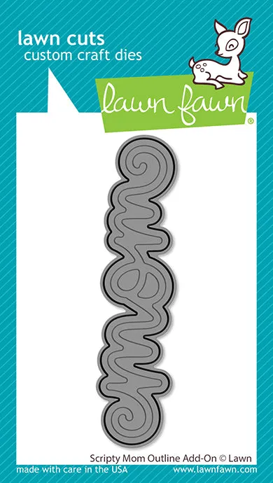 LAWN FAWN: Scripty Mom Outline | Lawn Cuts Die