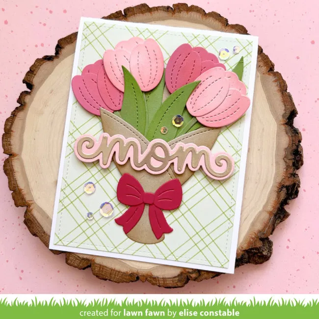 LAWN FAWN: Scripty Mom Outline | Lawn Cuts Die