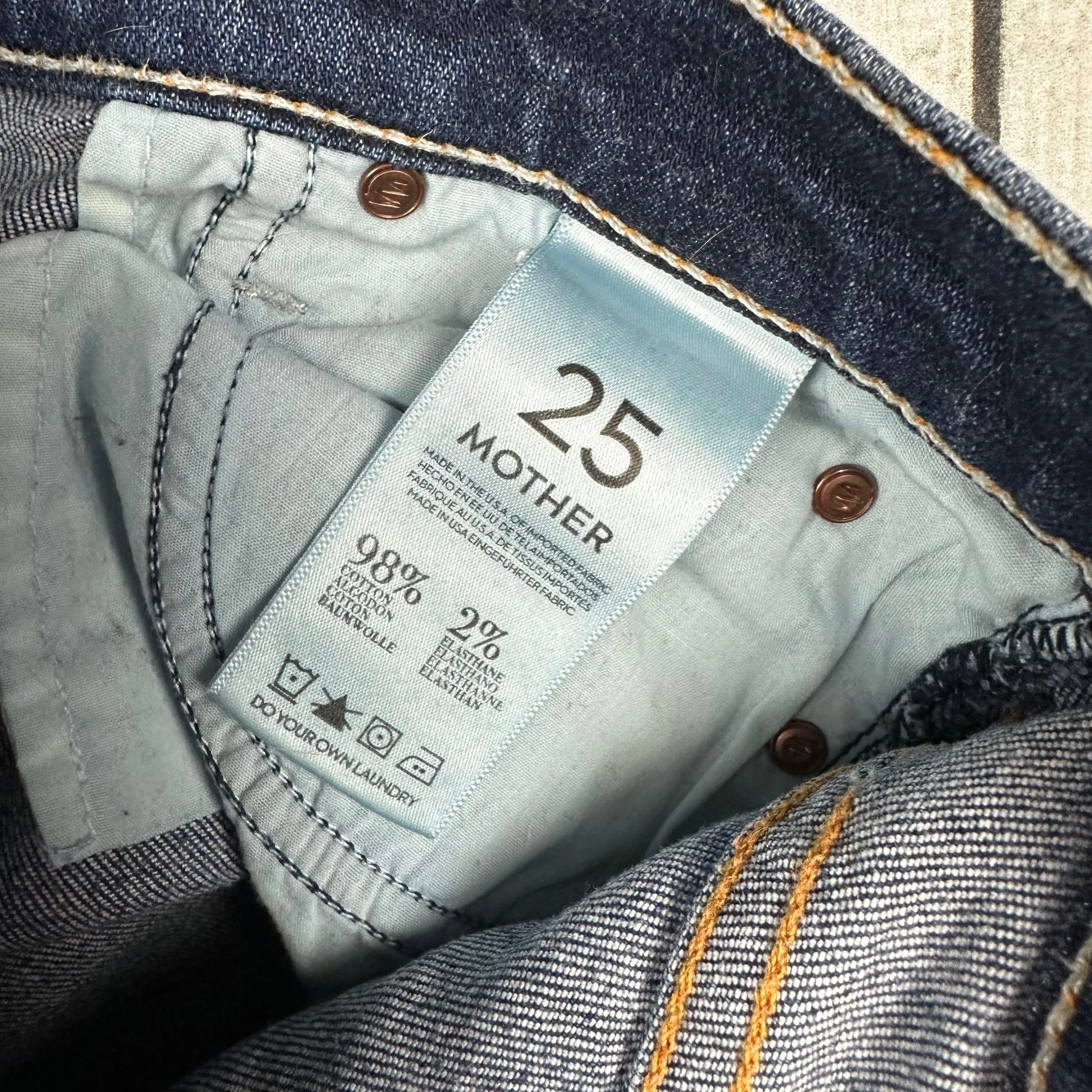 Mother 'The Runaway' Flowers from the Storm Bootcut Jeans - Size 25