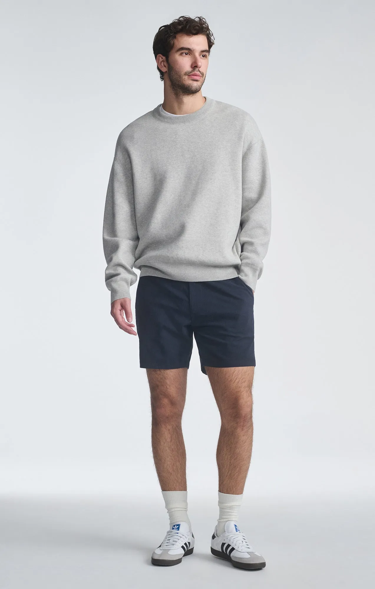 Nate Navy Seersucker Shorts 7
