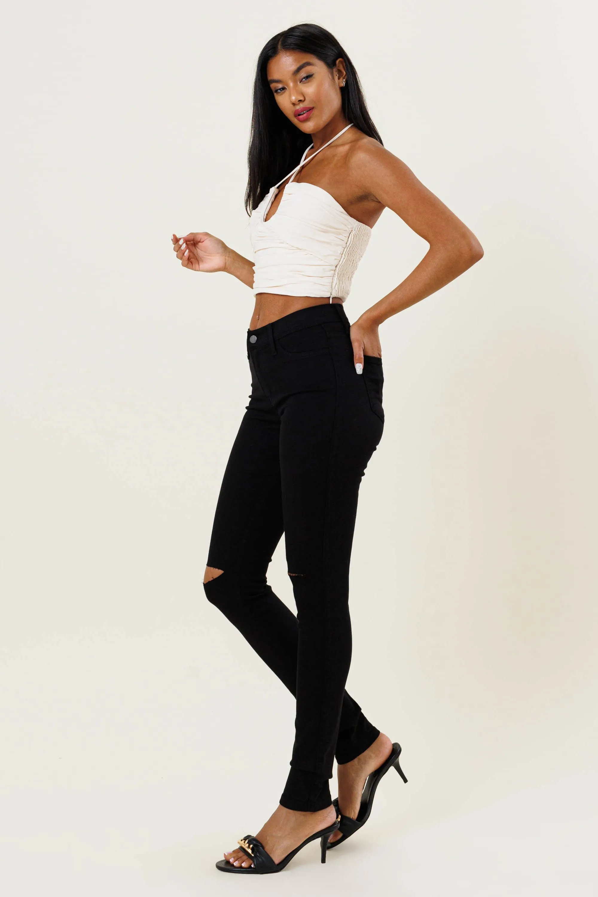 New Shark Bite Skinny Jeans