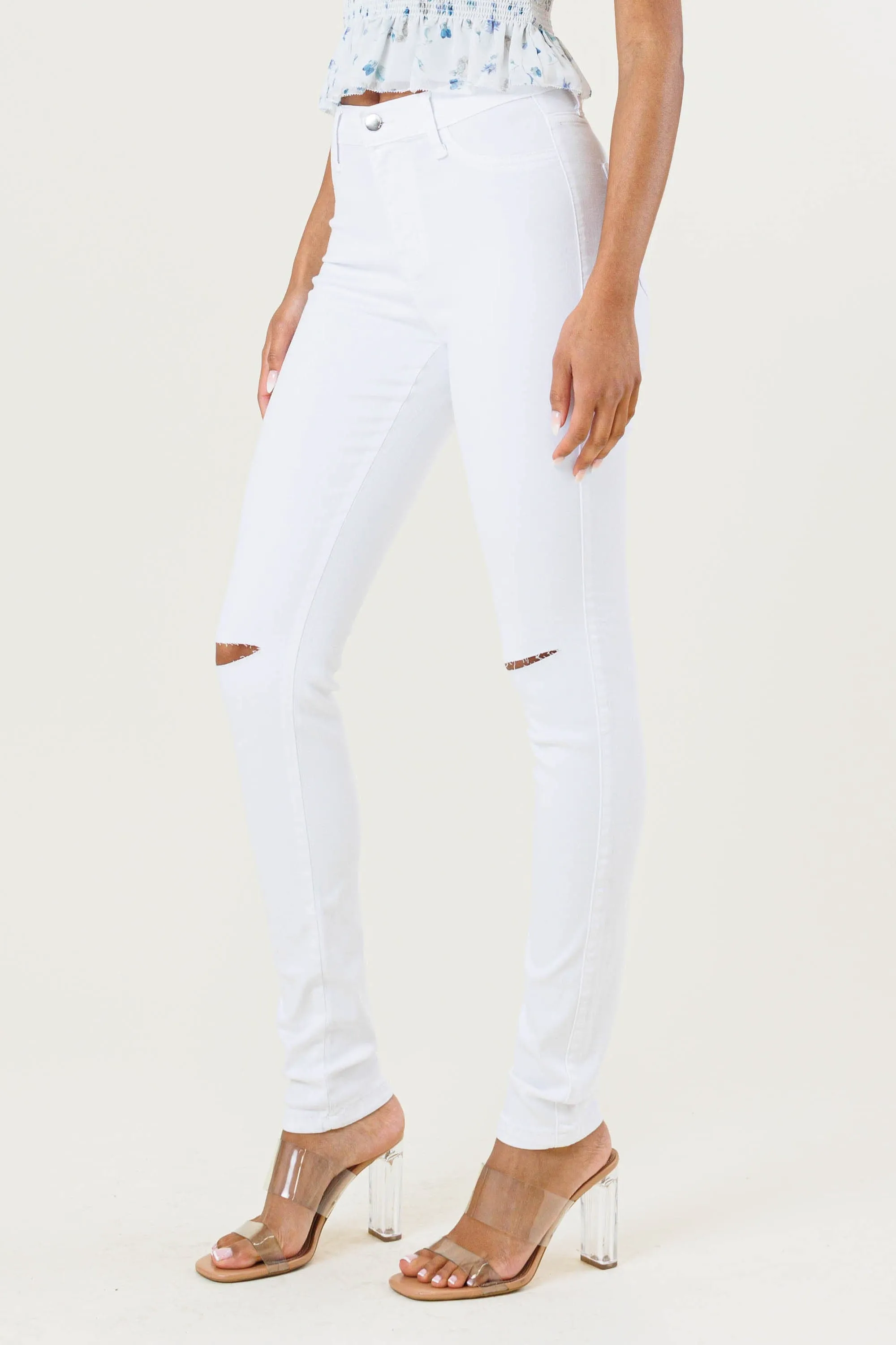 New Shark Bite Skinny Jeans