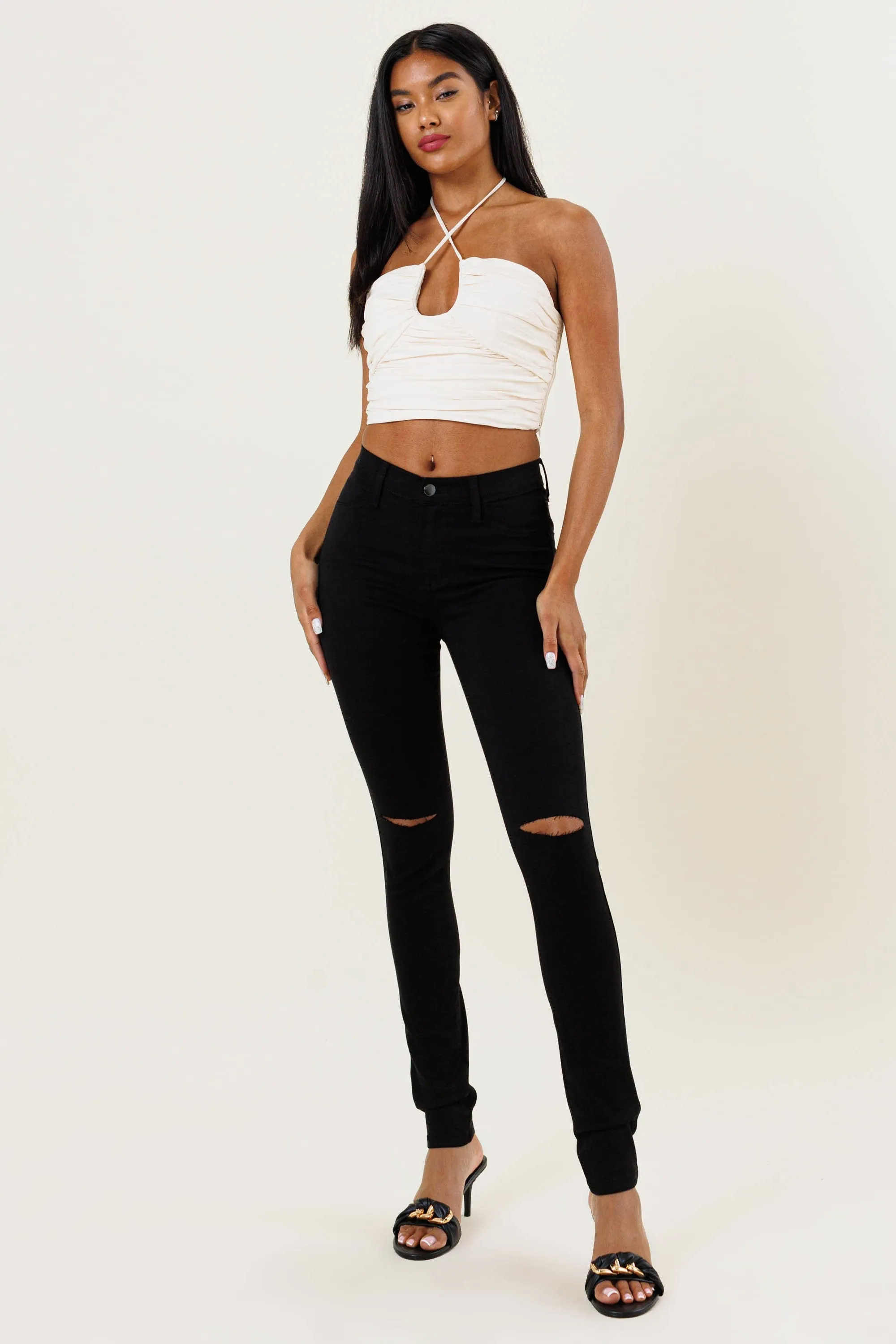 New Shark Bite Skinny Jeans