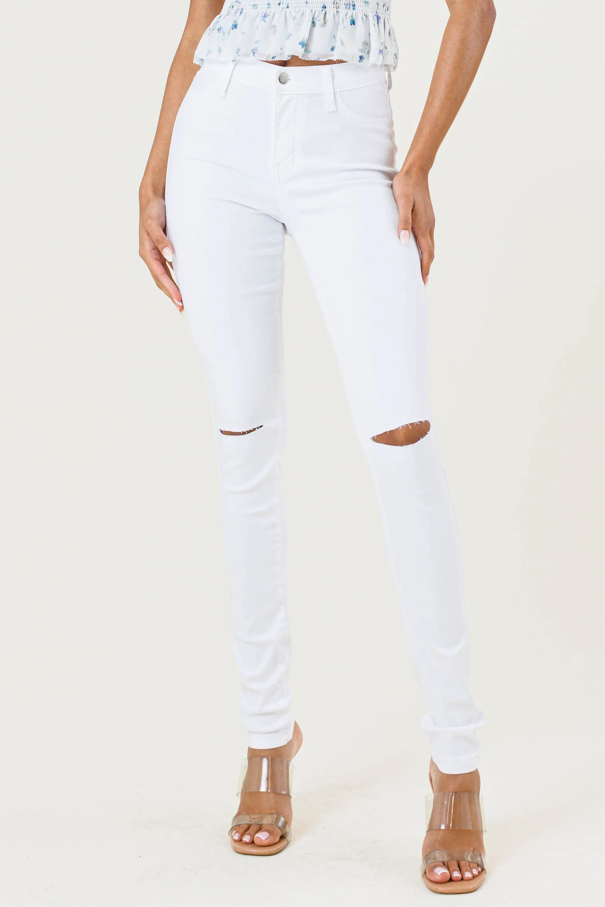 New Shark Bite Skinny Jeans
