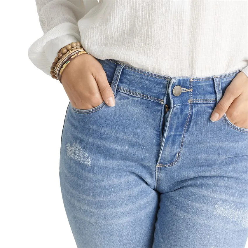 OMG Zoey Zip Skinny Distressed Skinny
