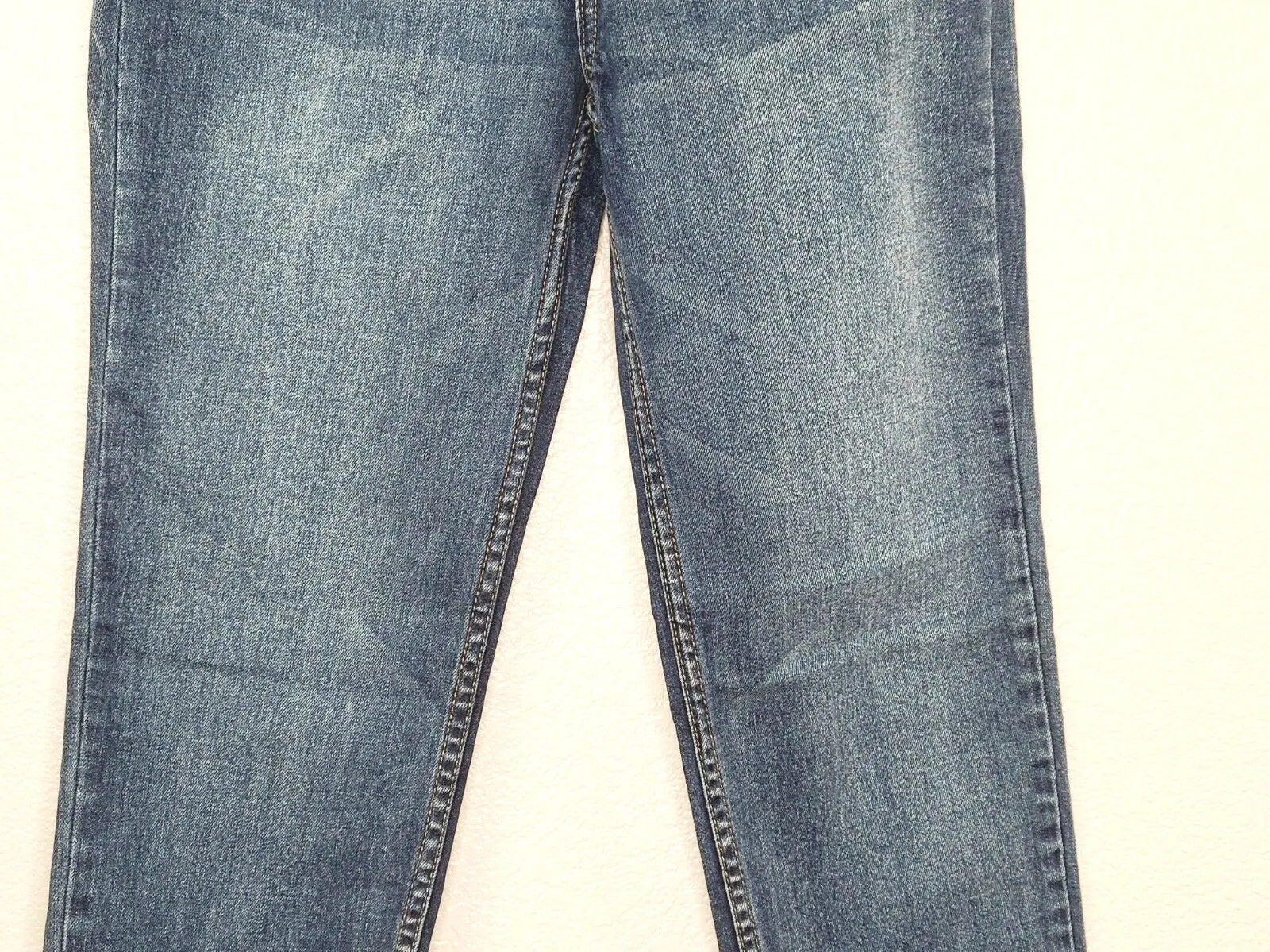 PacSun L.A. Womens Vintage Icon Mitchell Blue High Rise Frayed Hem Mom Jeans