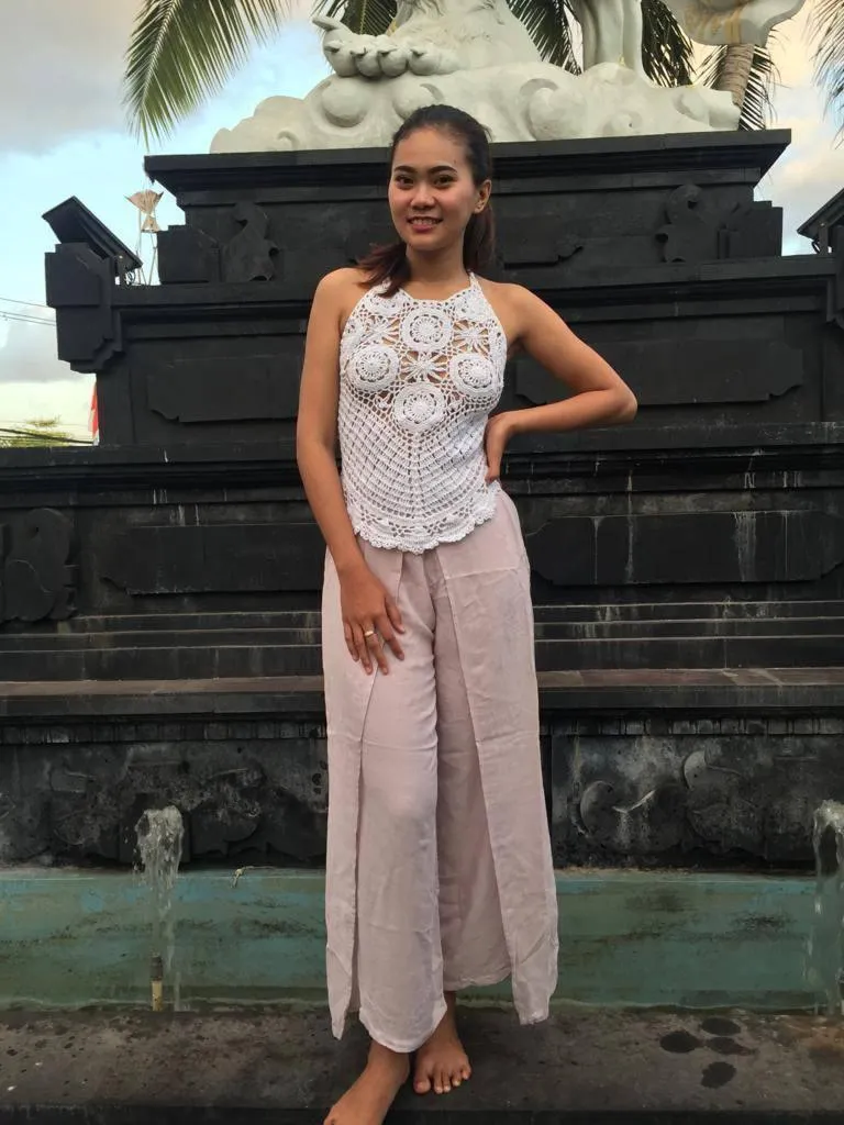 TOP CROCHET BOHO White and Black