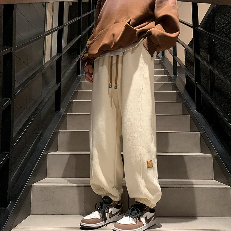 Winter Fleece Thickened Loose-Fit Harem Casual Pants
